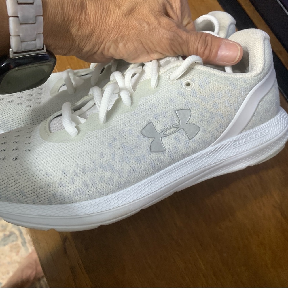 Under Armour Light Gray Running Shoes - Picture 3 of 6